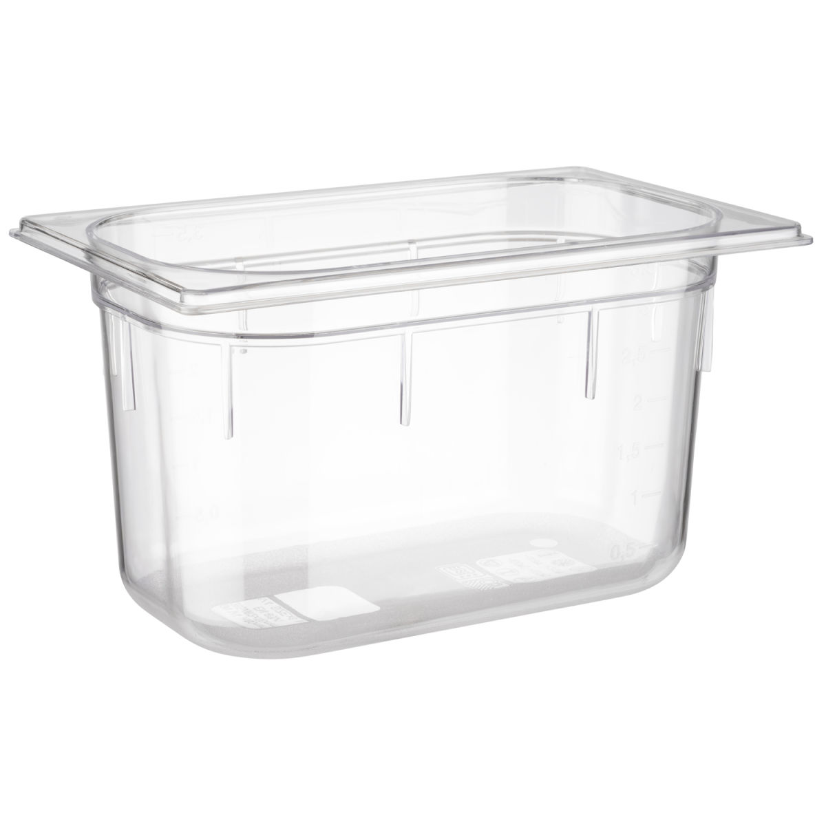 APS GN 1/4 Behälter, Polycarbonat GN 1/4, 3.7 l, 26.4x16.2x15 cm (LxBxT); transparent