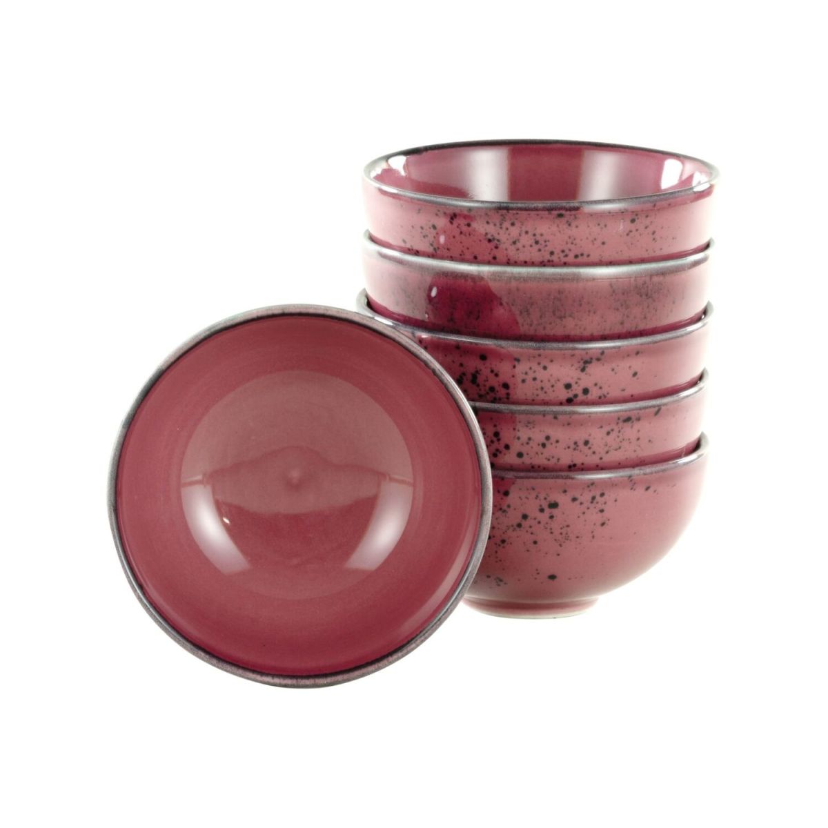 CreaTable Nature Collection - Dipschale 6-tlg 200 ml, 11.5x5.5 cm (ØxH); rot; rund; 6 Stück / Pack
