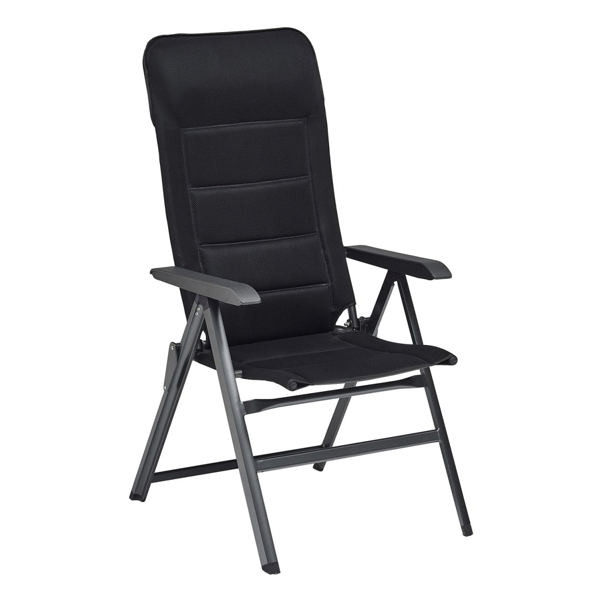 KETTLER Klappsessel SLIGHT; 60x70x120 cm (BxTxH); Sitz schwarz, Gestell anthrazit