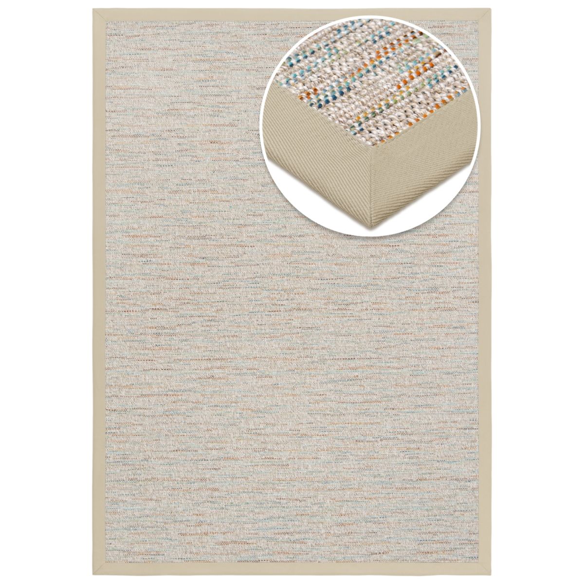 Grundstoff Outdoor Teppich Saint Lucia Limestone 290x200 cm (LxB); graublau