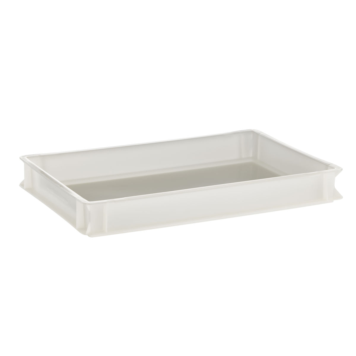 APS Teig- und Pizzaballenbehälter, Polyethylen; 60x40x7.5 cm (LxBxH); weiß