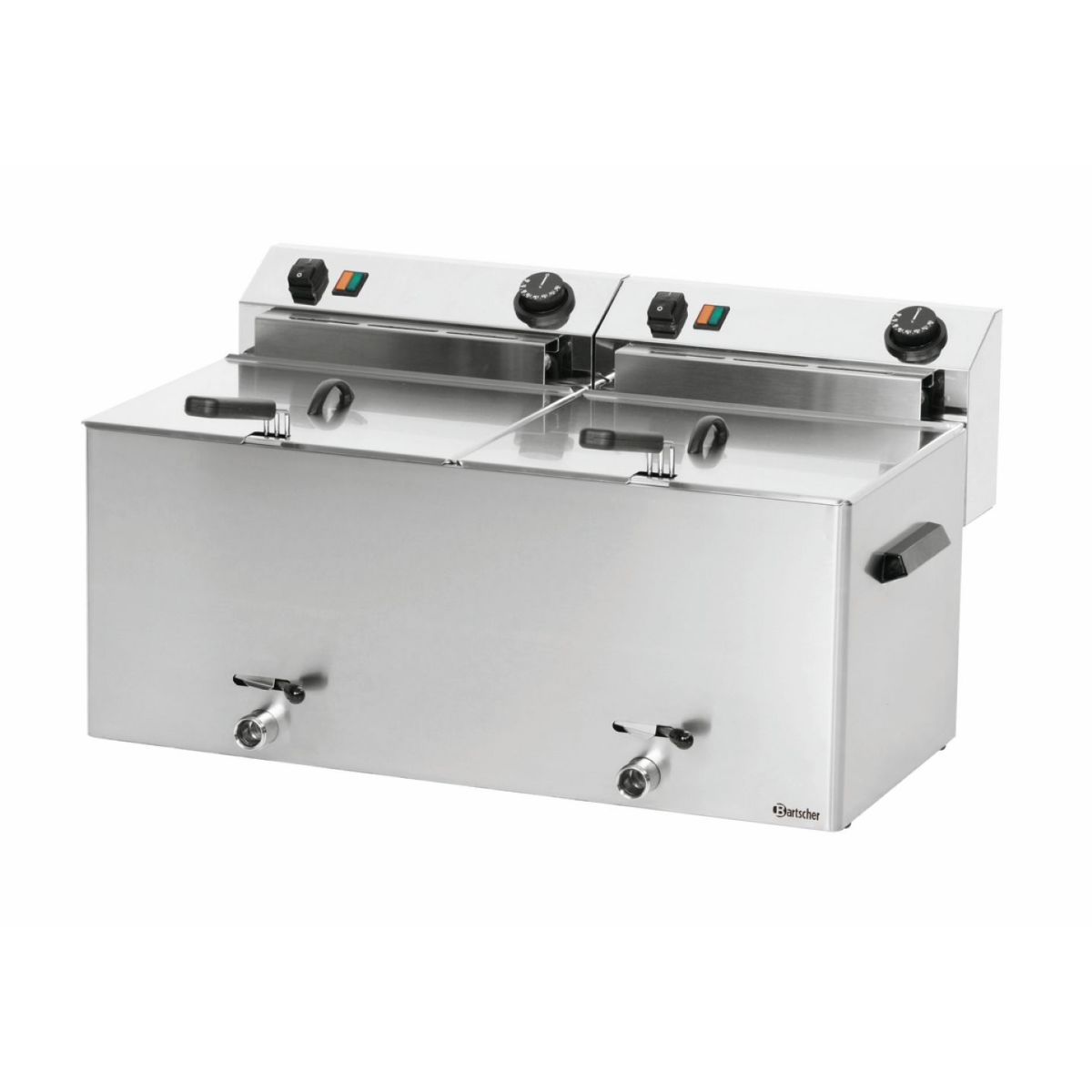 Bartscher Fritteuse PROFESSIONAL II 20 l, 75x45x37.5 cm (BxTxH); silber