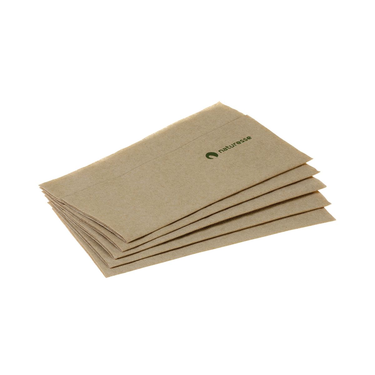 naturesse Servietten Nat. recycl. Nature - Nova Falz, 1-lagig 3.3x3.2 cm (BxL); braun; 7200 Stück / Pack