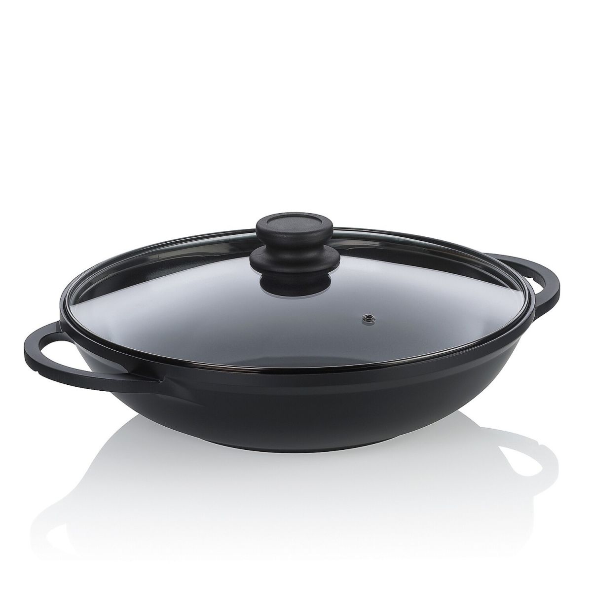 kela Wok Atura Aluguss 4 l, 32x8.5 cm (ØxH); schwarz; rund