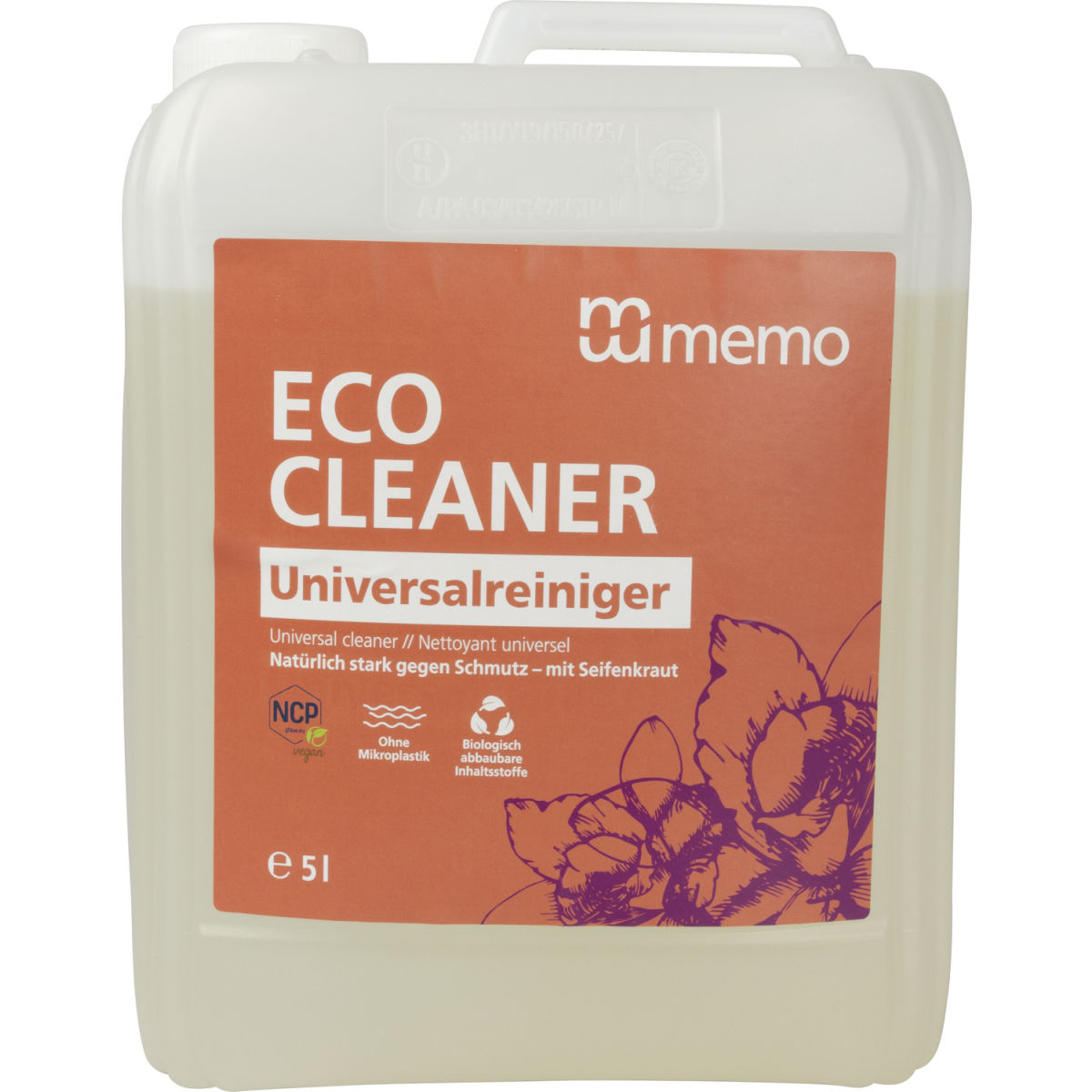 memo Universalreiniger 'ECO CLEANER', Nachfüllung; 5000 ml; weiß