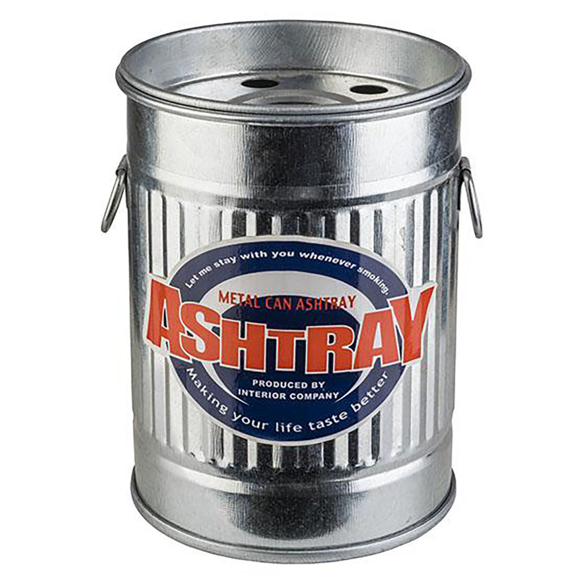 APS Windaschenbecher SMOKY, Metall verzinkt; 8.5x8.5x11.5 cm (BxØxH); silber; rund