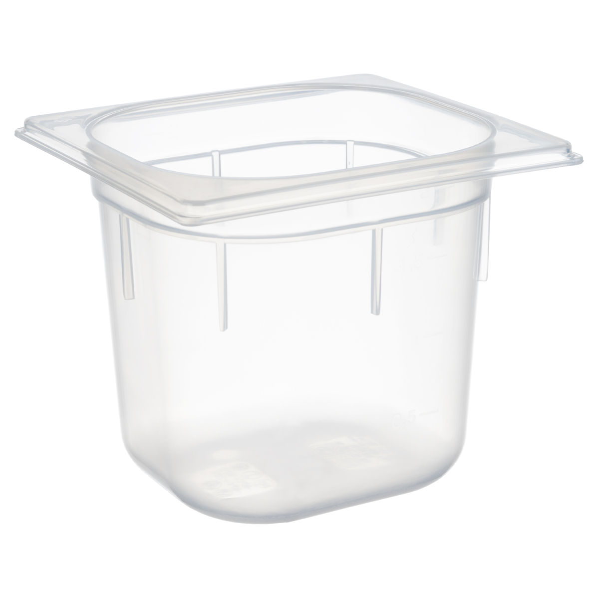 APS GN 1/6 Behälter, Polypropylen; GN 1/6, 2200 ml, 17.6x16.2x15 cm (LxBxT); transparent