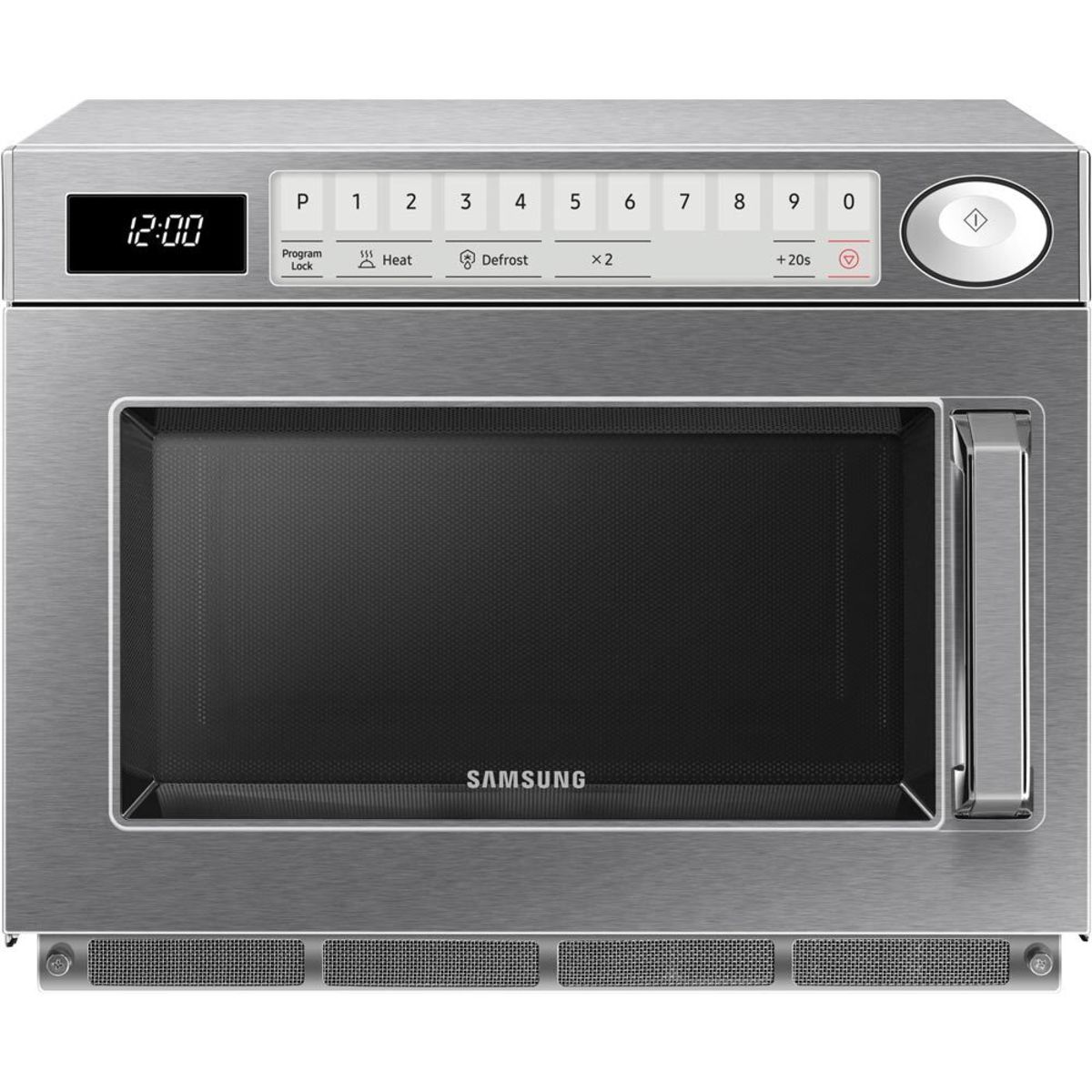 Samsung Mikrowellenherd digital; 26000 ml, 46.4x59.7x36.8 cm (BxTxH); silber