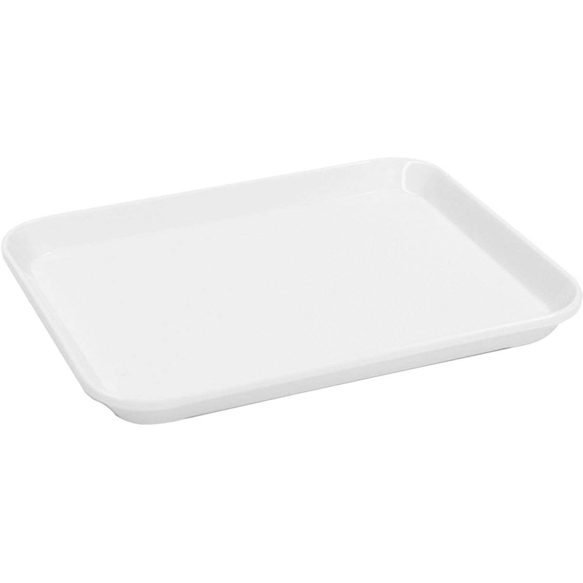 Schneider Auslagetablett Melamin 19x15x1.7 cm (LxBxH); weiß; rechteckig