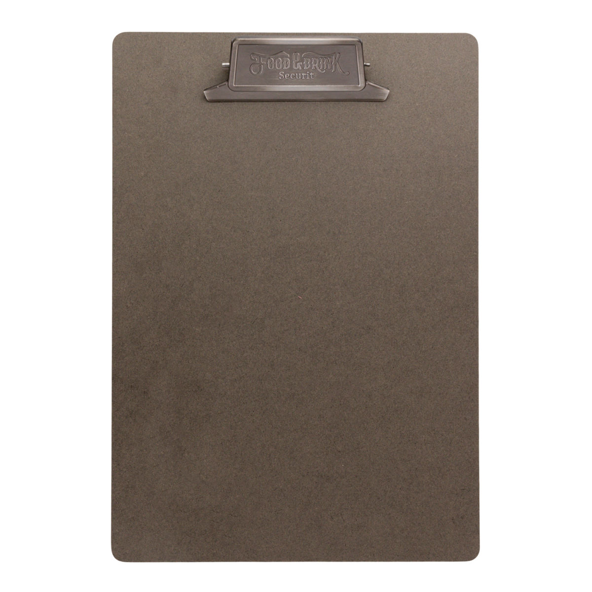 Carta A4 Vintage con clip in acciaio inox - Grigio Securit; 23x33.5 cm (LxH); marrone