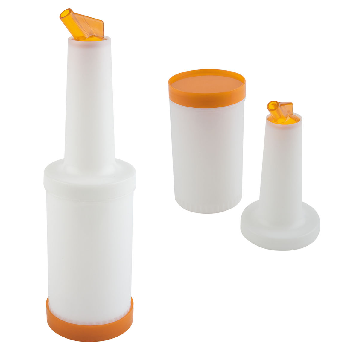 APS Dosier-/Vorratsflasche, Polypropylen 850 ml, 9x33 cm (ØxH); orange