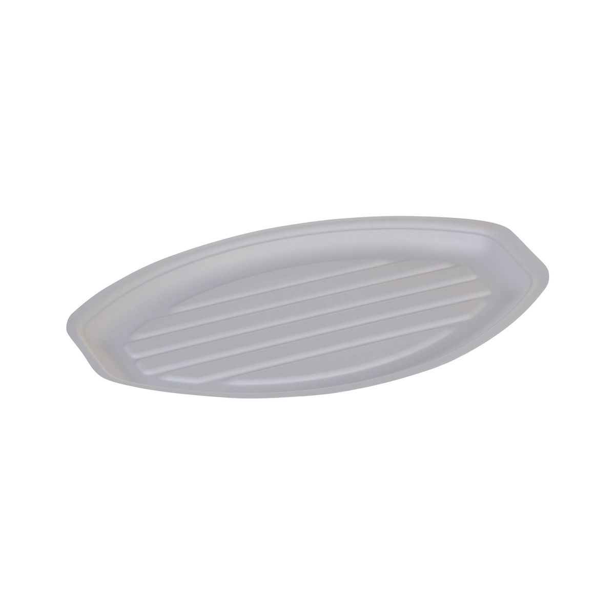 naturesse Servierplatte naturesse Zuckerrohr, weiß, oval 28 cm (B); weiß; 200 Stück / Pack