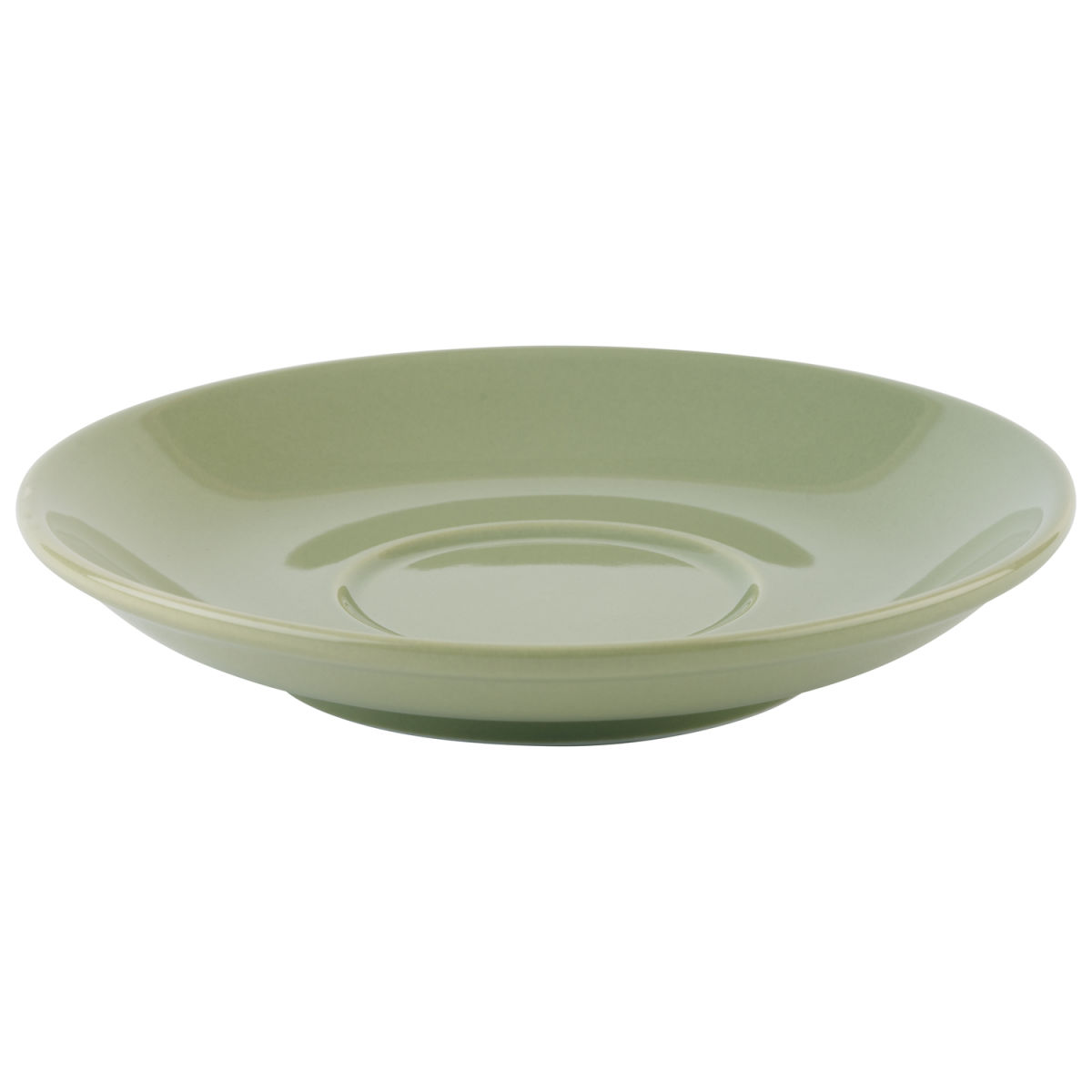 APS Kaffeeuntertasse SNUG, Porzellan; 14.5x14.5x2.5 cm (LxBxH); grün/hellgrün; 6 Stück / Pack