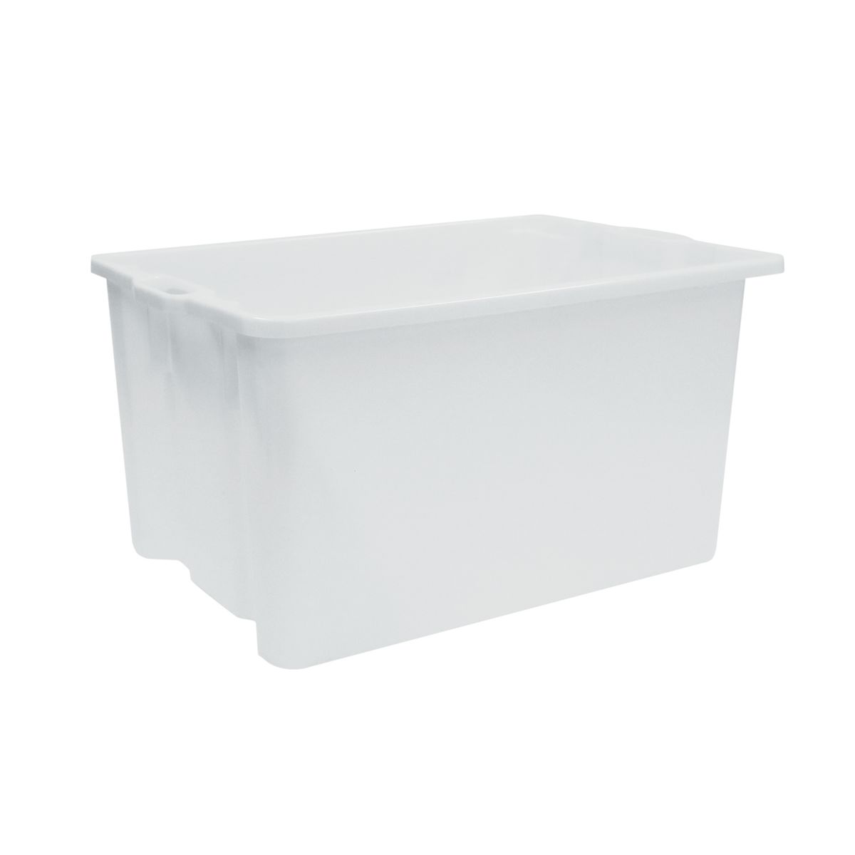 Schneider Stapelbehälter 65000 ml, 64x44x33 cm (LxBxH); weiß