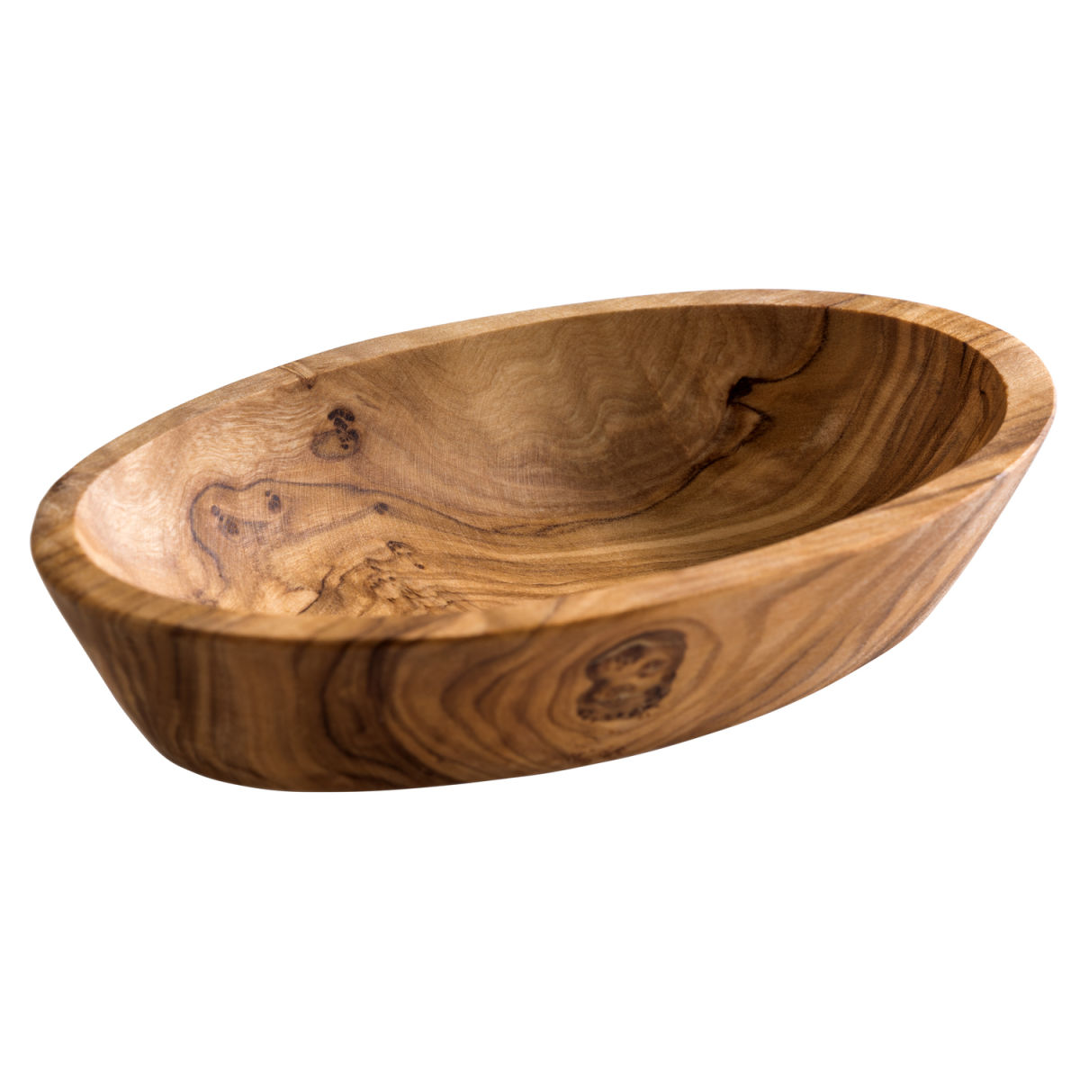 APS Schale OLIVE, Olivenholz, oval 50 ml, 12x7.5x2.5 cm (LxBxH); braun; rechteckig