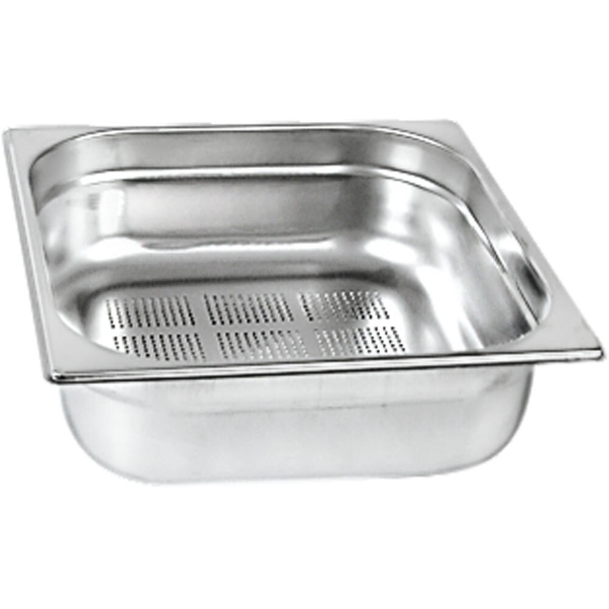 Stalgast Gastronormbehälter Serie STANDARD, GN 2/3, perforiert GN 2/3, 5.5 l, 35.4x32.5x6.5 cm (LxBxT); silber