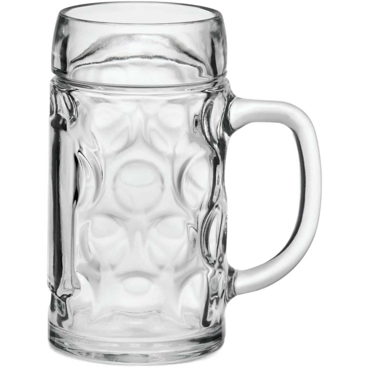 Maßkrug Wellco, 1 l /-/ Glas, van Well van Well; 1000 ml, 20.1 cm (H); trasparente; 1 l Segno di riempimento, 6 pz. / Pacco