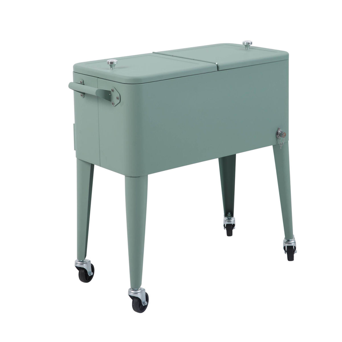 Barths Kühlbox Icy auf Rädern 91x43x89 cm (LxBxH); grün