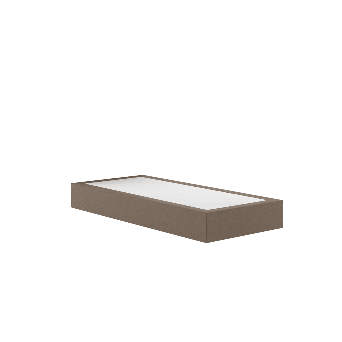 FBF bed&more Boxspringbett, Savoy Classic mit Alba 90x200 cm (BxL); grau/braun