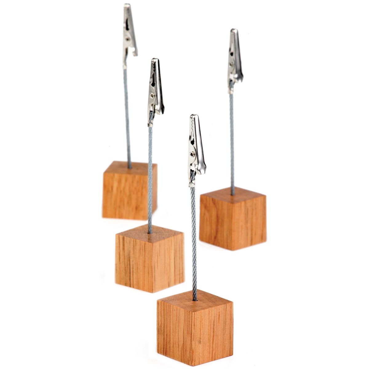 APS Kartenhalter 2.5x2.5x12 cm (LxBxH); weiß; 4 Stück / Pack