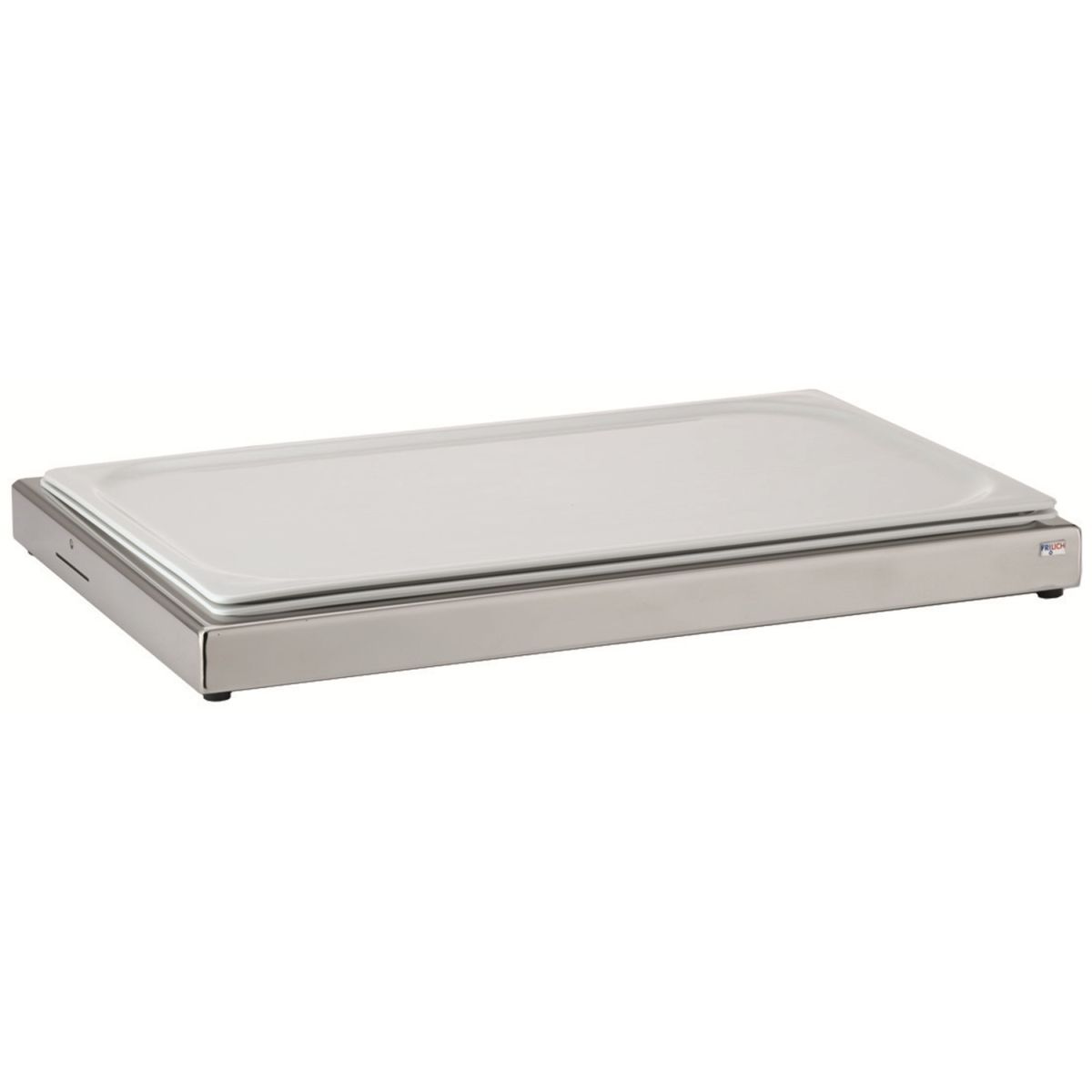 Frilich Frischeplatte UNISON 55x34.5x5.5 cm (LxBxH); silber/weiß; rechteckig