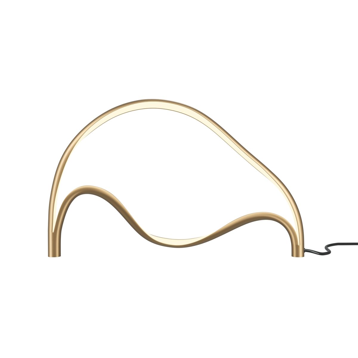 Maytoni Maytoni Tischleuchte Plons Messing, aus Aluminium, LED, 760lm, 3000K; 39x11x24.5 cm (LxBxH); messing; Gestell messing
