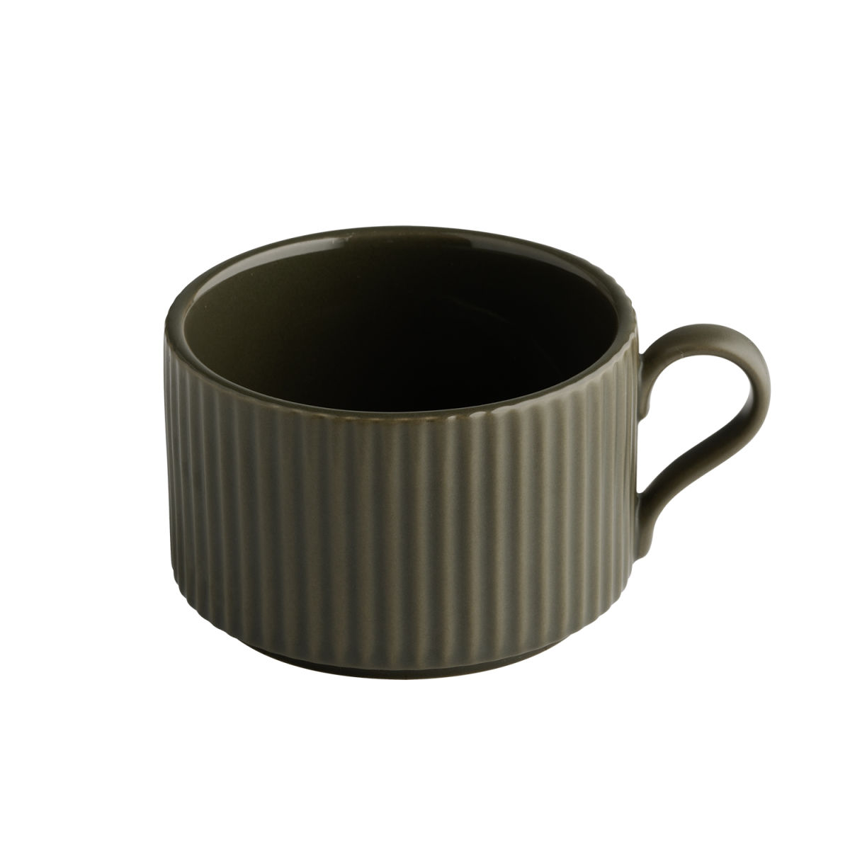 APS Cappuccinotasse -THE GRID-; 200 ml, 9x9x6 cm (LxBxH); braun; 6 Stück / Pack