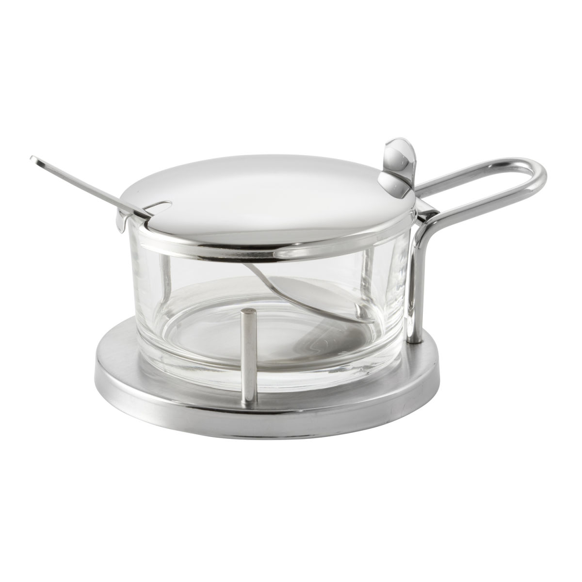 APS Parmesan-Menage UNIT, spülmaschinengeeignet; 180 ml, 11x10.5x7 cm (BxØxH); silber/transparent