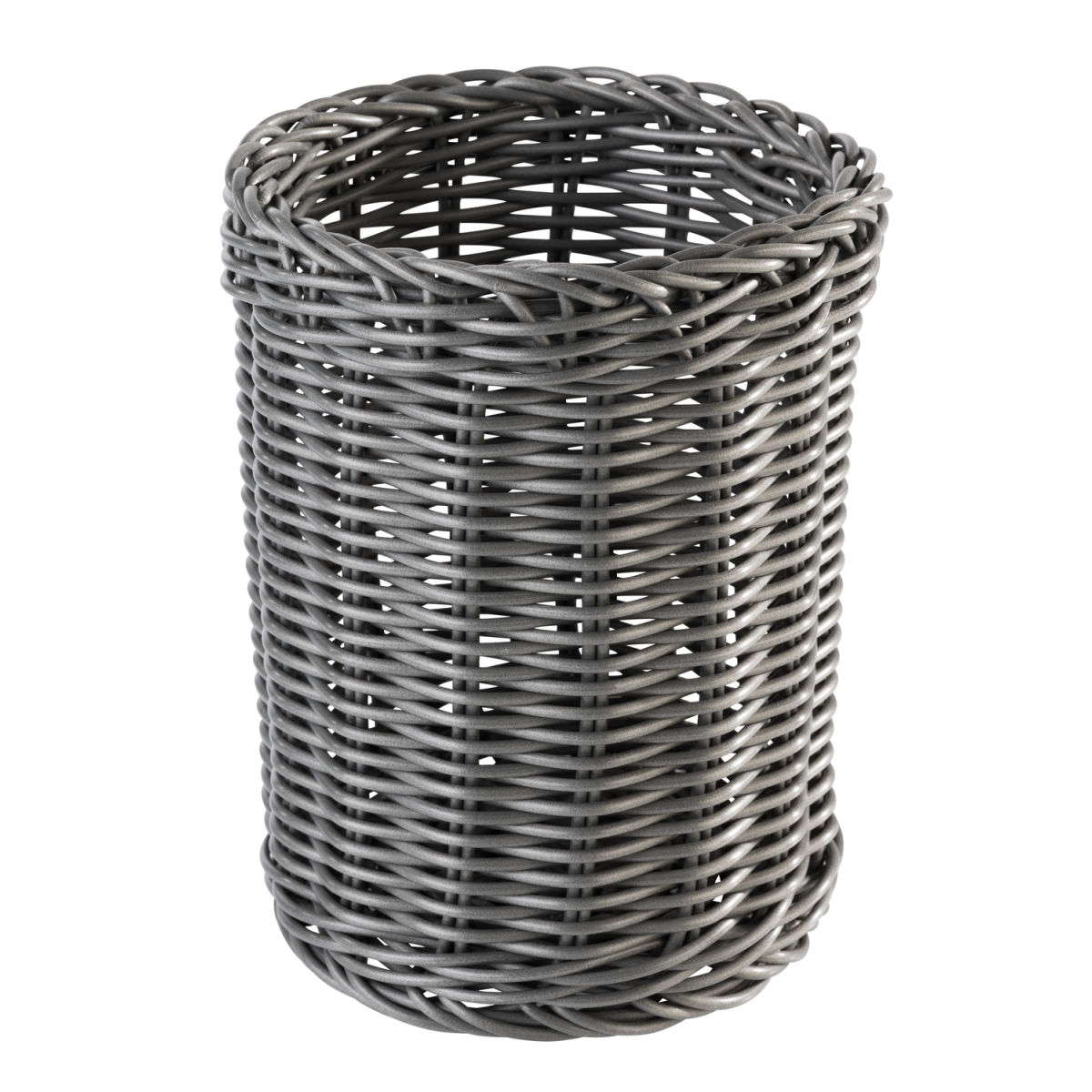 APS Besteckkorb ECONOMIC, Polypropylen; 12x12x12x15 cm (LxBxØxH); grau