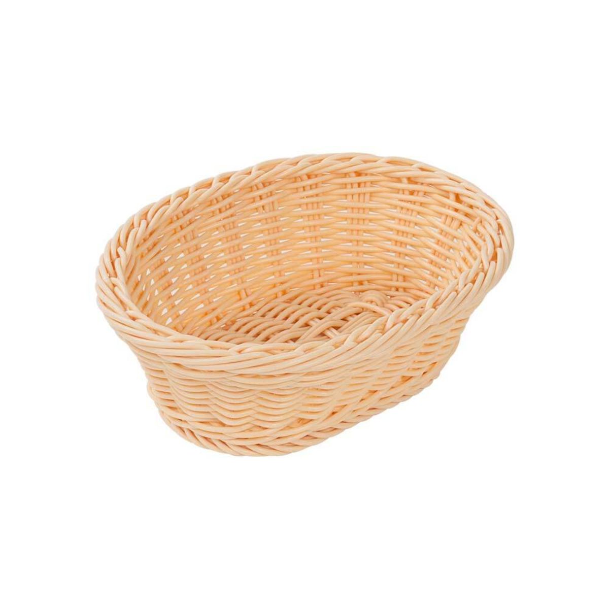 Stalgast Brot- und Obstkorb oval, stabiles Geflecht, Polypropylen 23.5x7 cm (BxH); braun