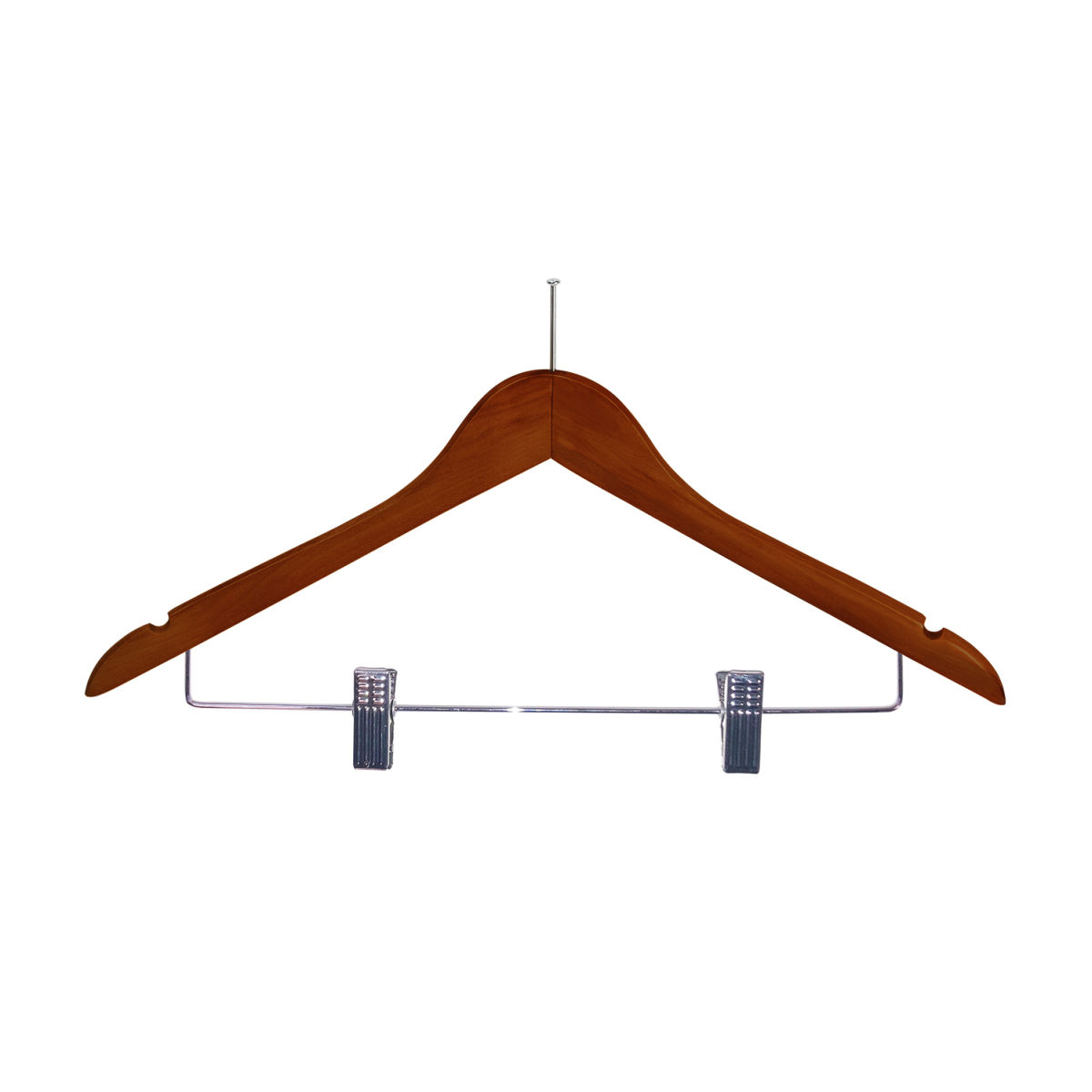 Gruccie per hotel con pinze e gancio antifurto Burlington CORBY; 2.7x26.5 cm (LxH); naturale; 100 pz. / Pacco