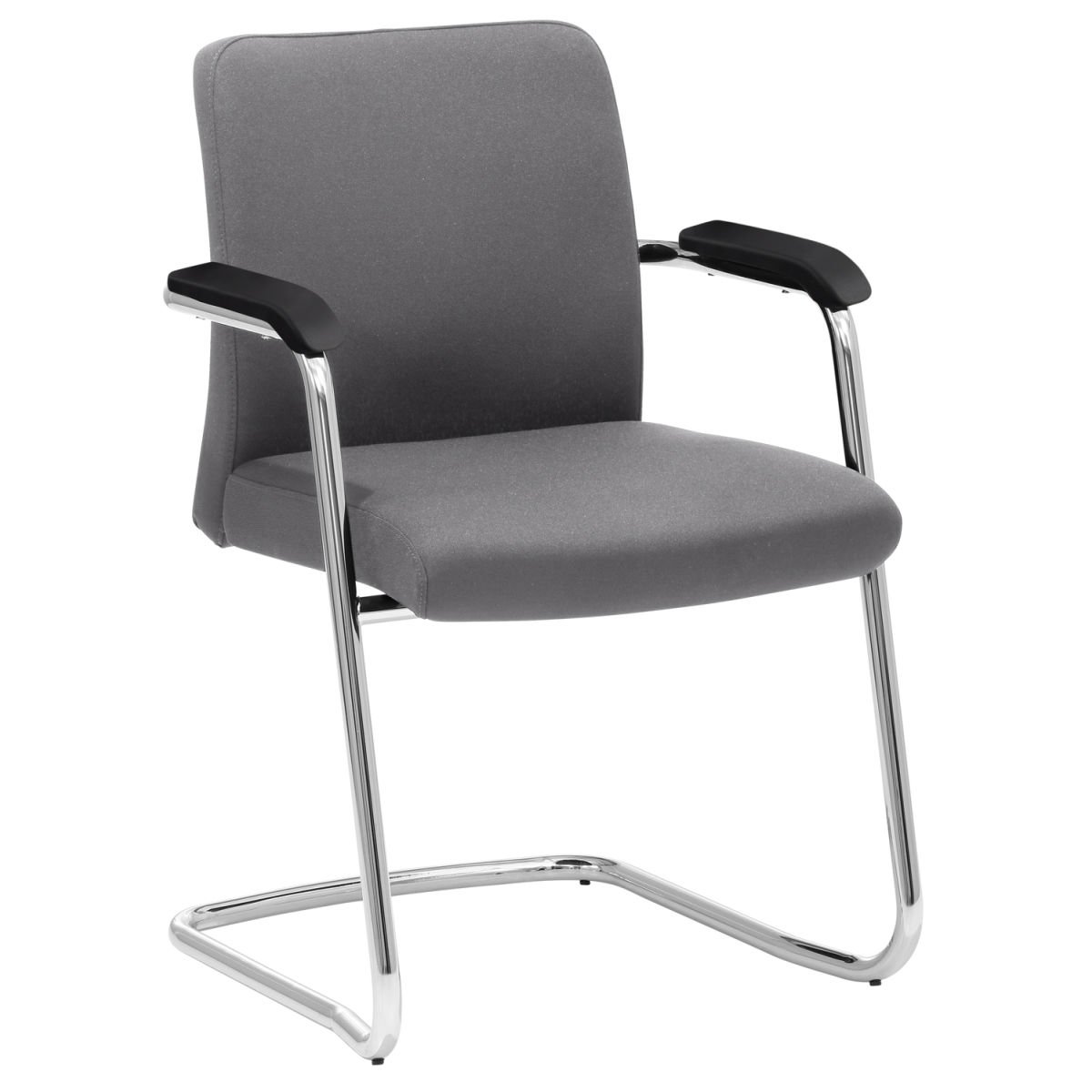 Mayer Sitzmöbel Konferenzstuhl Besucherstuhl Freischwinger 60.5x58x86 cm (BxTxH); Sitz grau