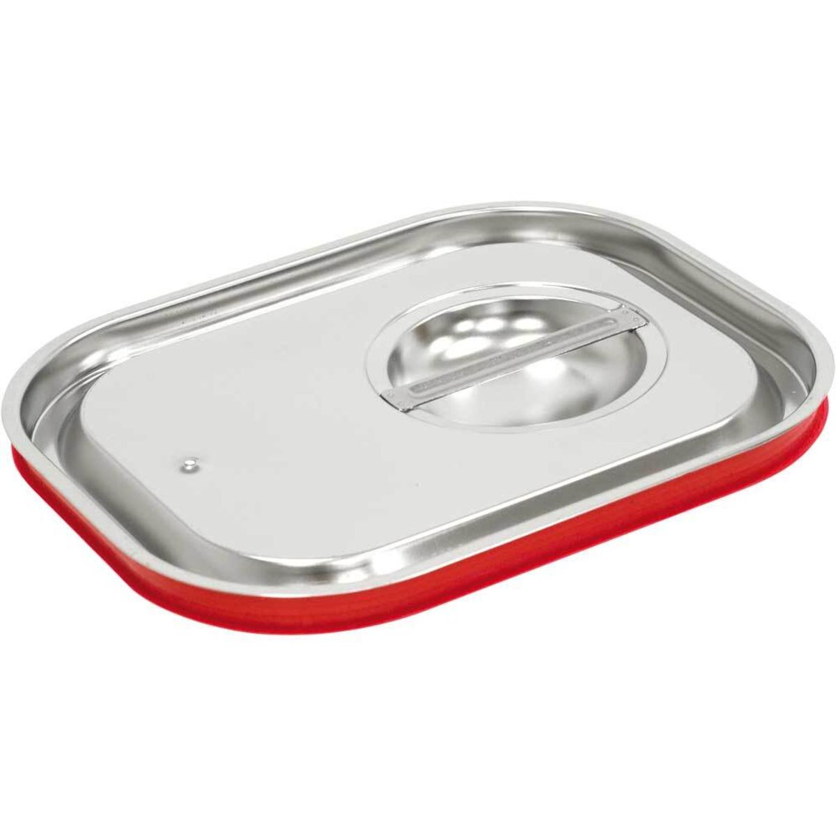 Stalgast GN-Deckel Serie STANDARD, mit Dichtung GN 1/1, 32.5 cm (B); silber/rot