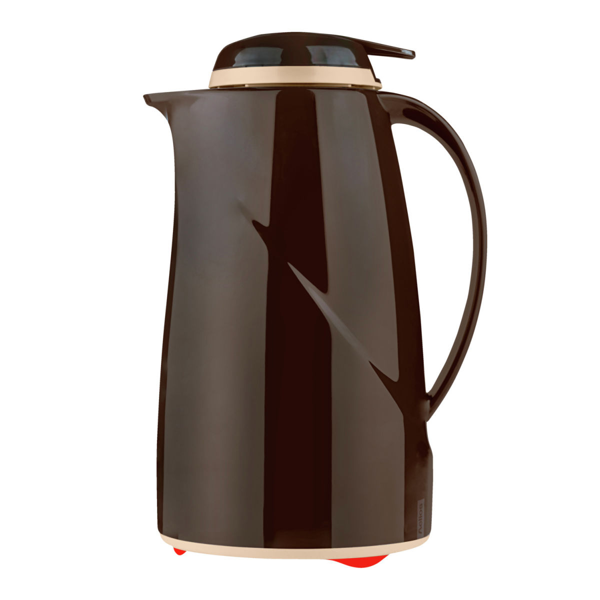 helios Isolierkanne Wave mit DT 1,0 l 1 l, 25.1 cm (H); braun