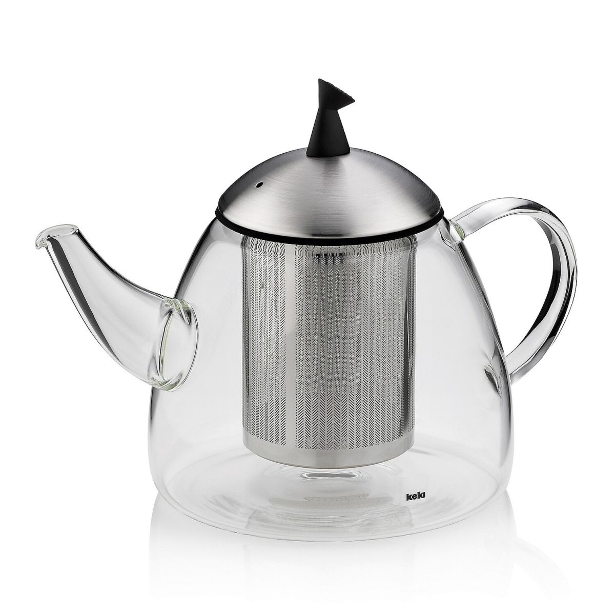 KELA  16940 th&eacute;i&egrave;re en verre avec filtre amovible, 1,3 litre, 'Aurora'