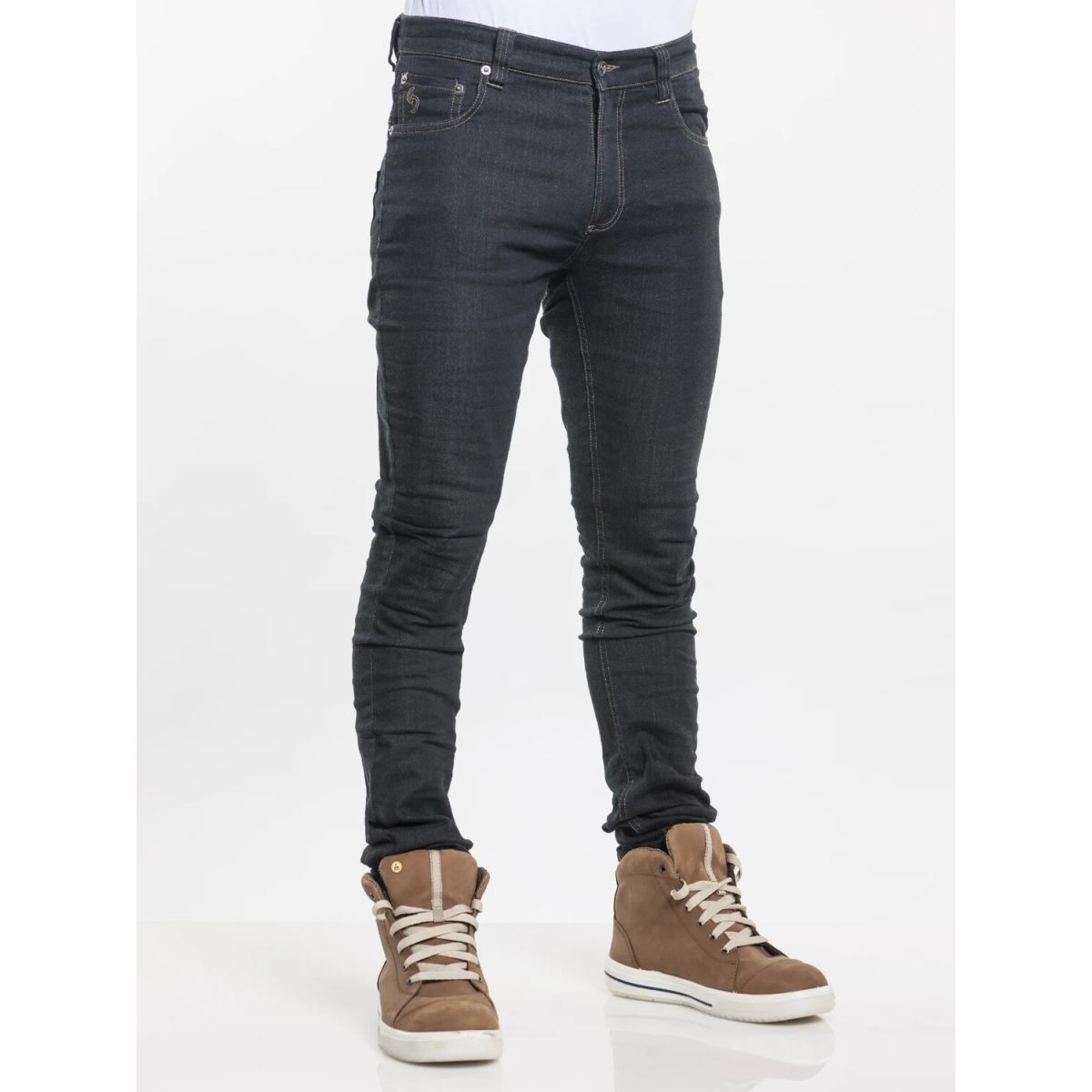 Chaud Devant Kochhose Skinny REG Jogg Denim Black Stretch; Kleidergröße 44; schwarz