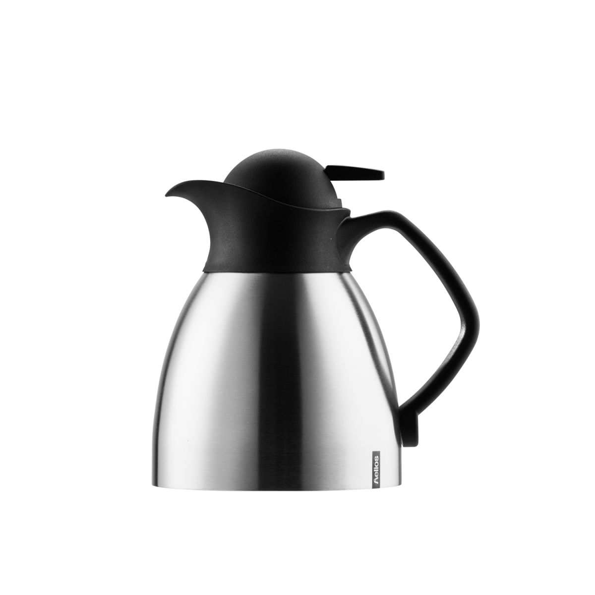 helios Edelstahl-Isolierkanne mit Drucktaste 0.6 l, 13.6x18 cm (ØxH); silber