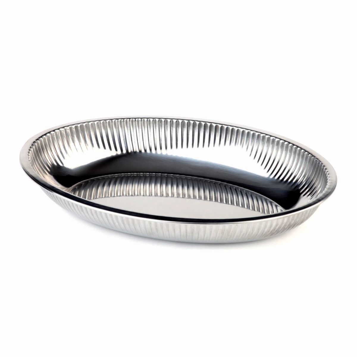APS Schale, Edelstahl, Struktur 800 ml, 26.5x18.5x5 cm (LxBxH); silber; oval