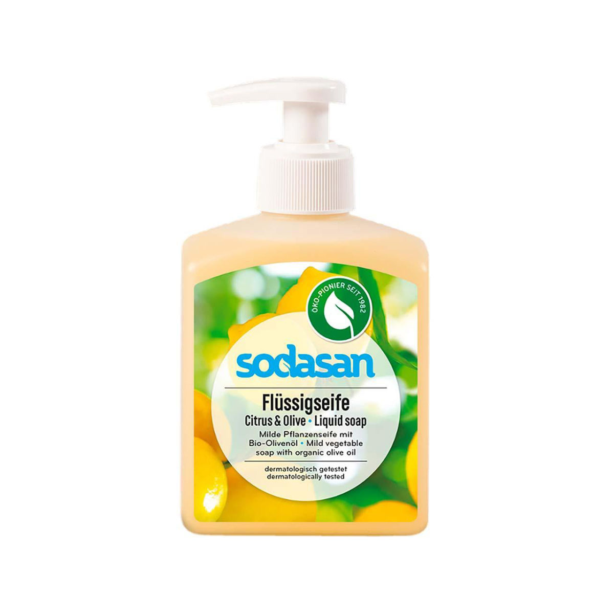 Sodasan Flüssigseife 'Citrus & Olive', 300 ml; 300 ml, 300 ml; gelb