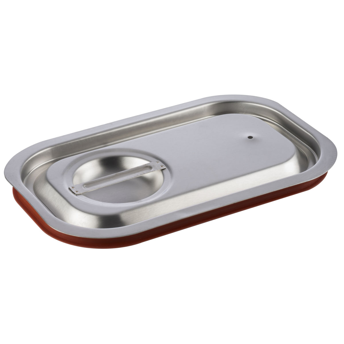 APS GN 1/4 Transport-Steck-Deckel, Edlestahl mit Silikondichtung GN 1/4, 25x14.5 cm (LxB); silber; rechteckig