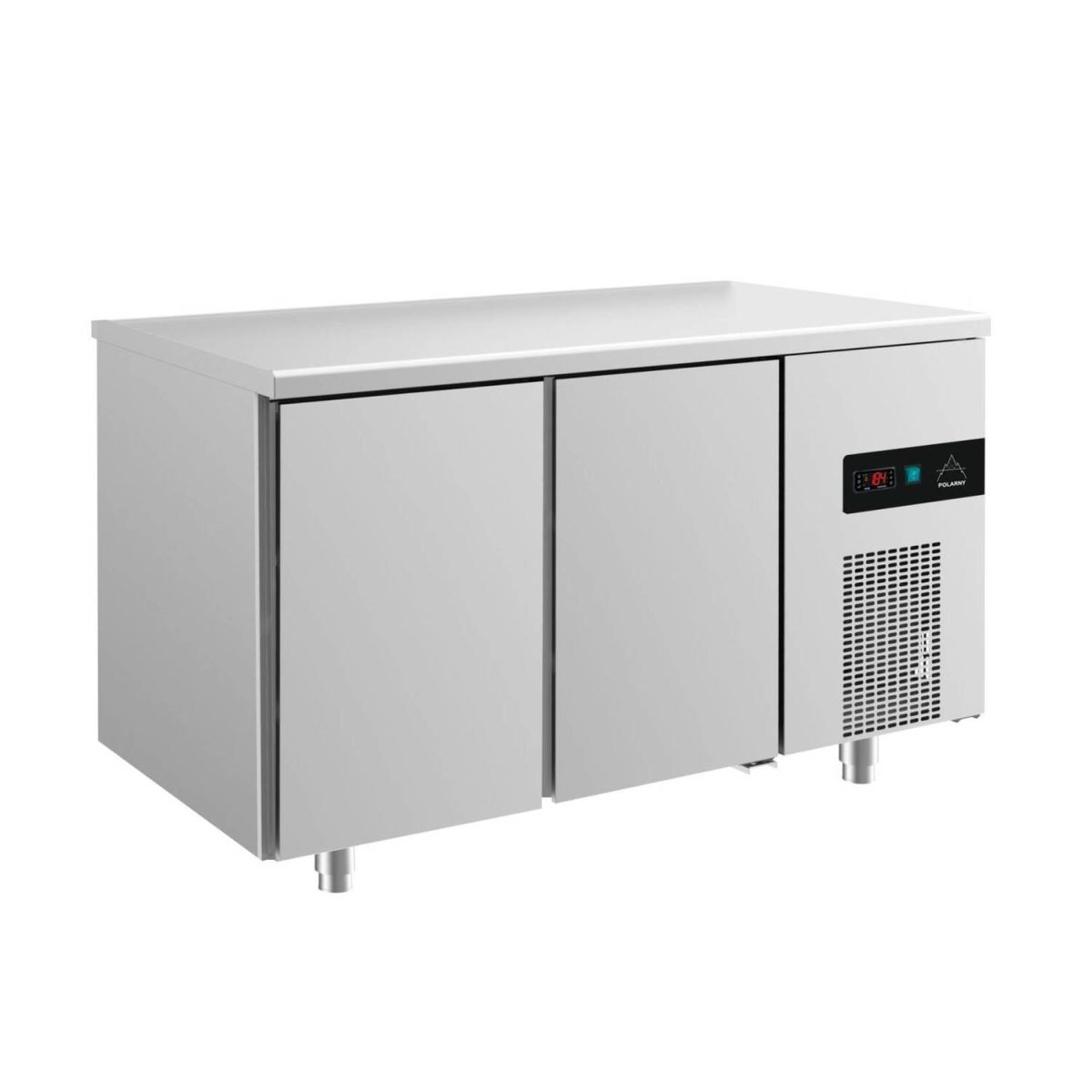 A&S Polarny Kühltisch -2 bis +8°C 1400x700x850mm mit 2 Türen 140x85x70 cm (BxHxT); silber