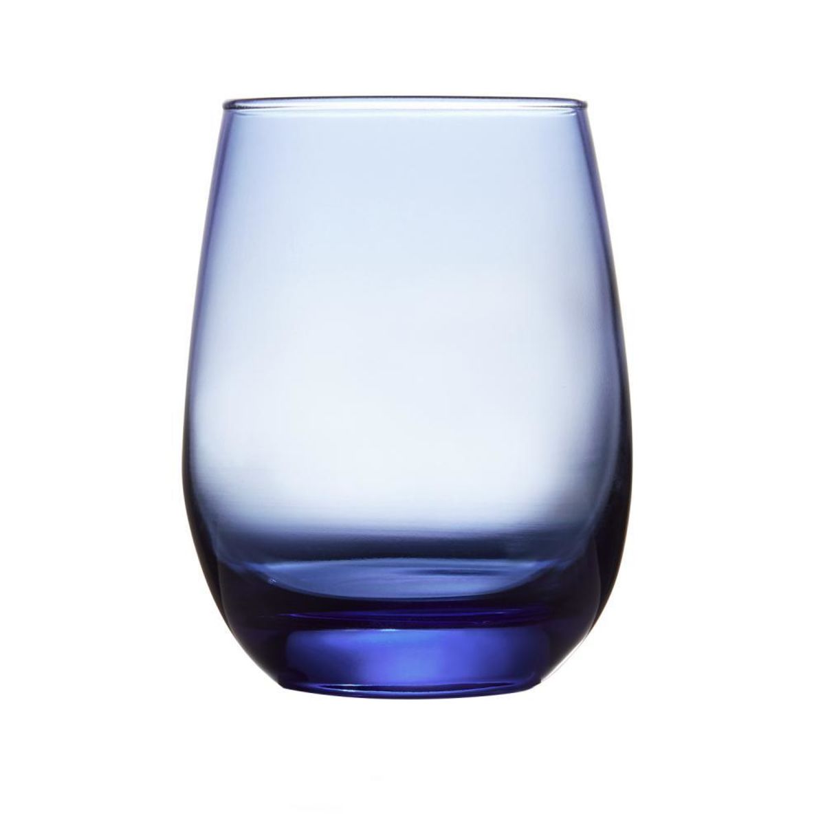 Libbey Weinglas STEMLESS, 355 ml; 450 ml, 7.5x11.5 cm (ØxH); blau; 12 Stück / Pack