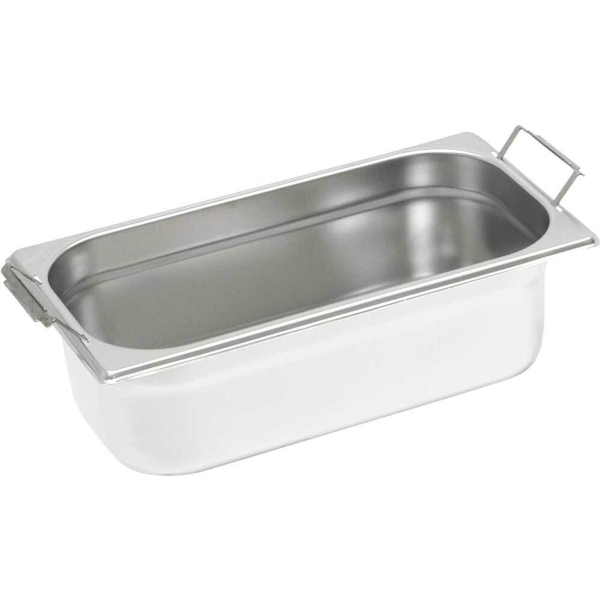 Stalgast Gastronormbehälter Serie Basic von Stalgast, GN 1/3, mit Fallgriffen GN 1/3, 3.7 l, 32.5x17.6 cm (BxT); silber