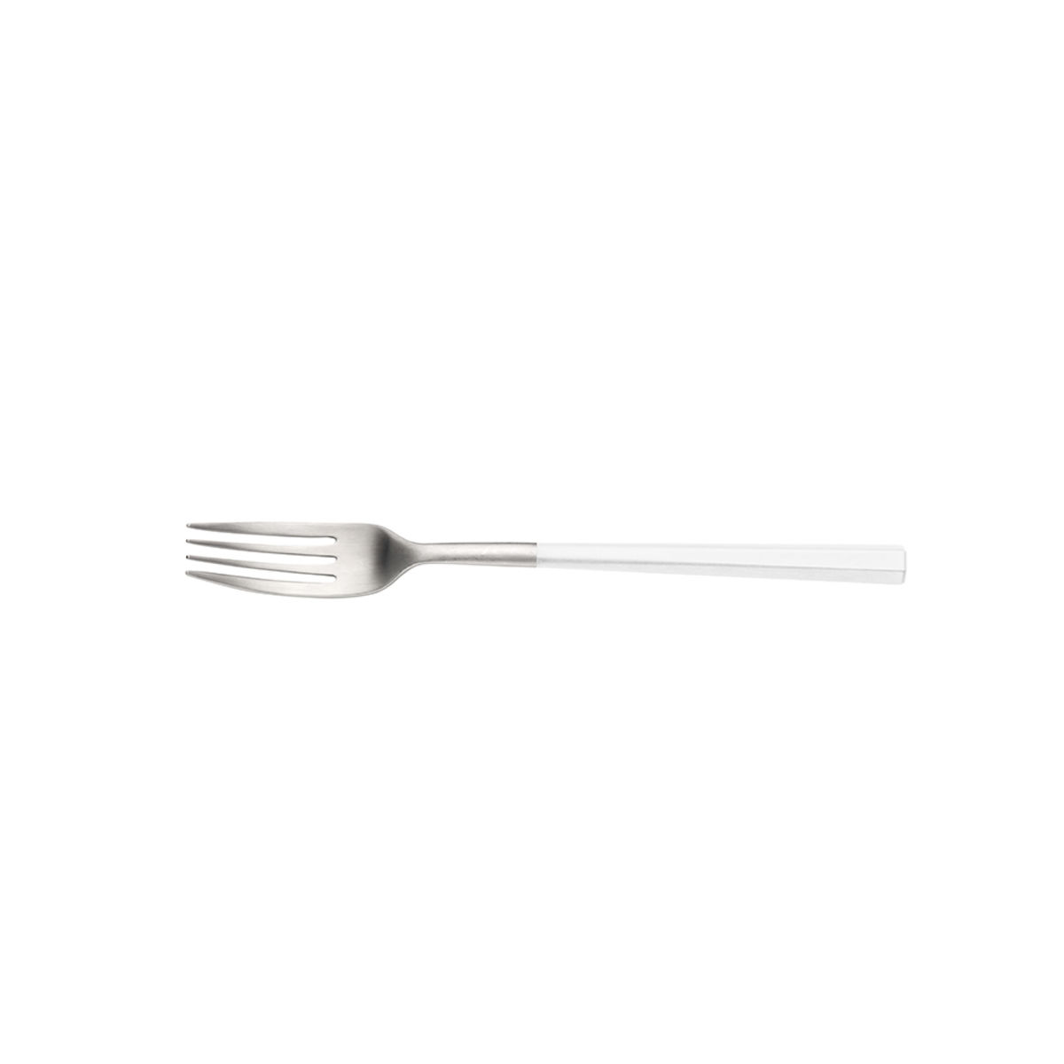 Pintinox Tafelgabel HIVE Satin Geschmiedet ABS Griff Schwarz 21 cm (L); weiß; 12 Stück / Pack