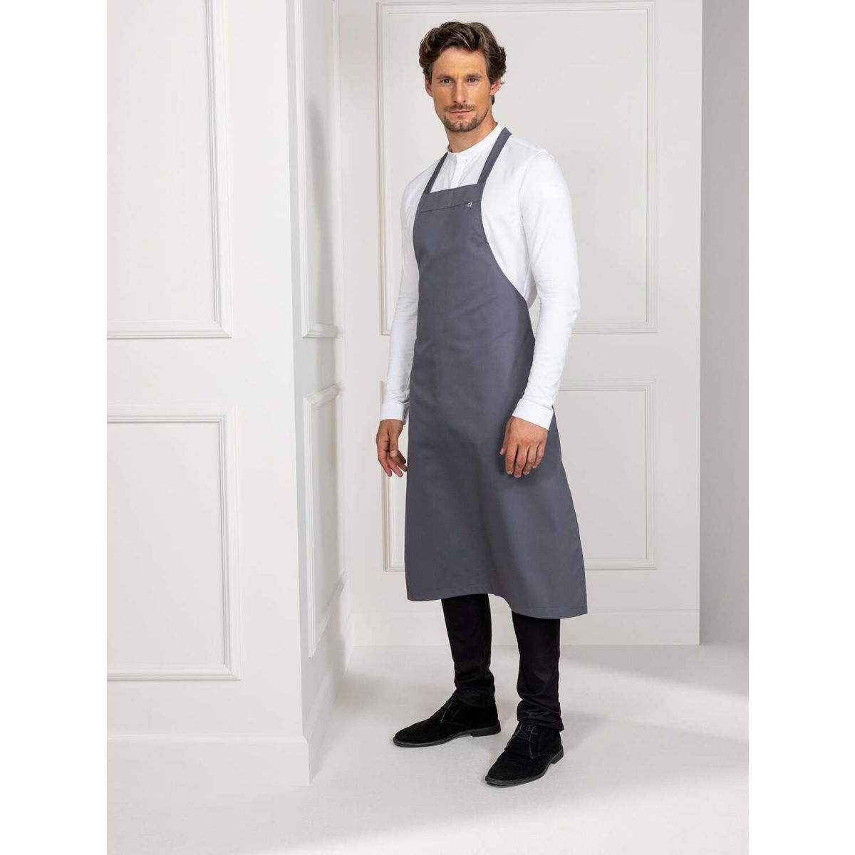 Le Nouveau Chef Kookschort Denver ; 70x110 cm (LxB); donkergrijs