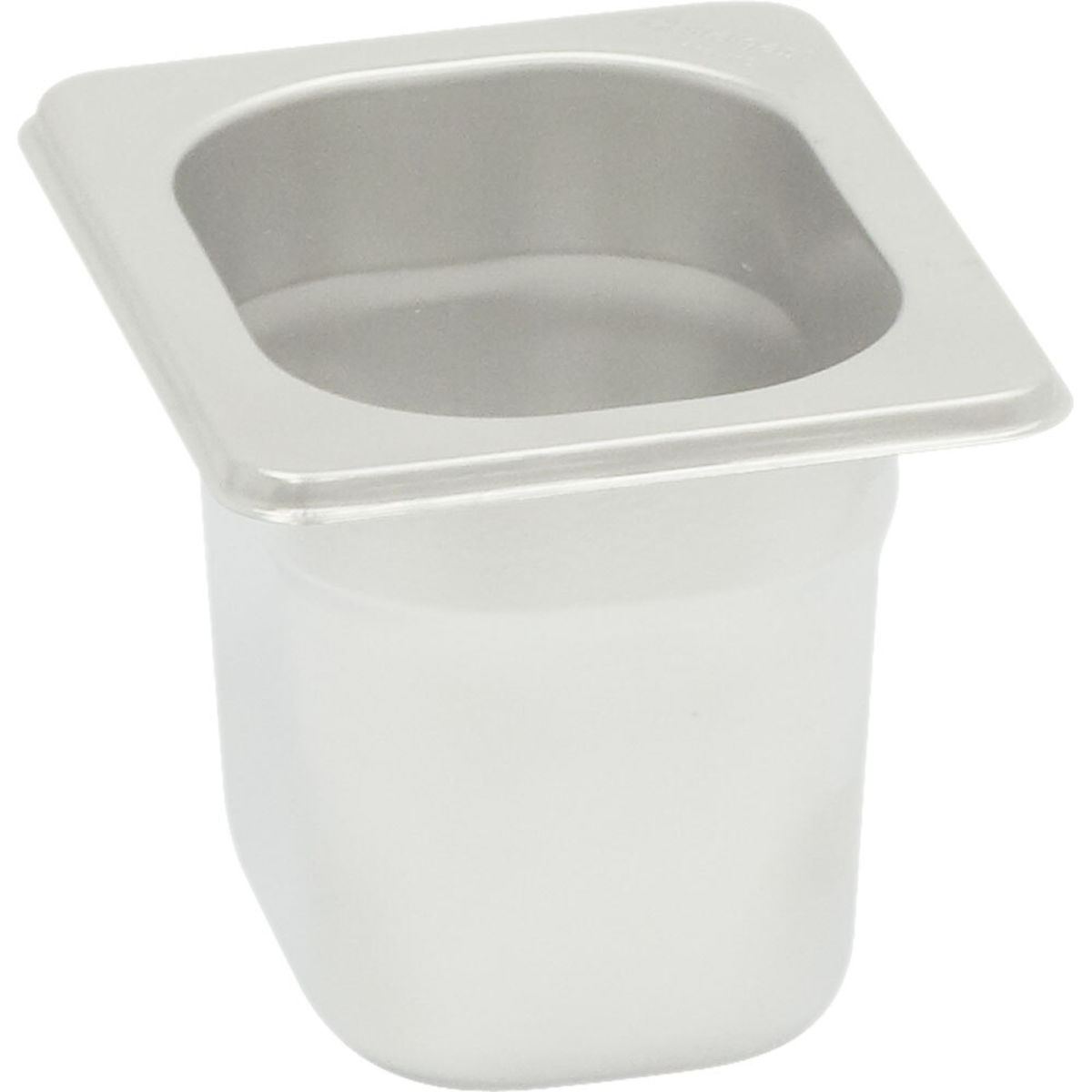 Stalgast Gastronormbehälter Serie Standard, 132x108 mm (100mm) GN 1/12, 0.5 l, 13.2x10.8x10 cm (LxBxT); silber