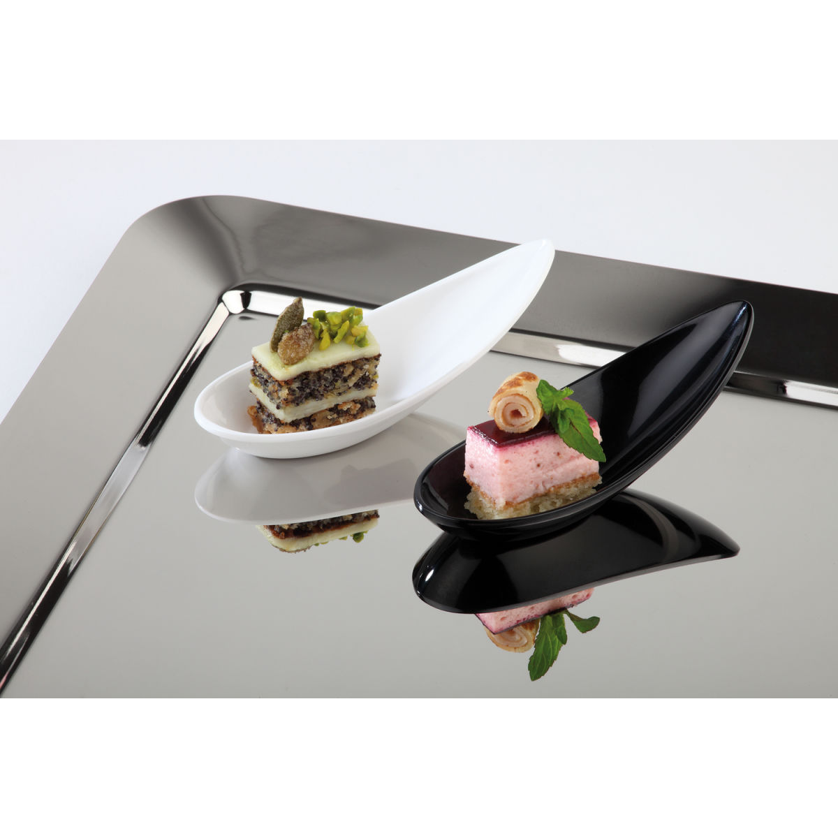 APS Fingerfoodlöffel MING HING, Melamin 10.8 cm (L); weiß; 60 Stück / Pack