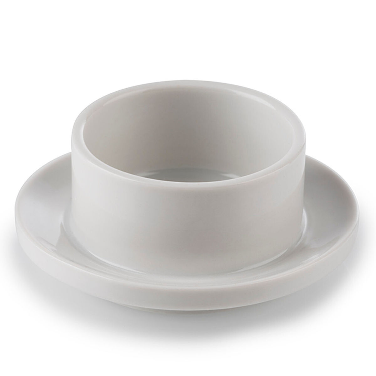 APS Butterservierer, Porzellan; 9x9x4 cm (LxBxH); weiß
