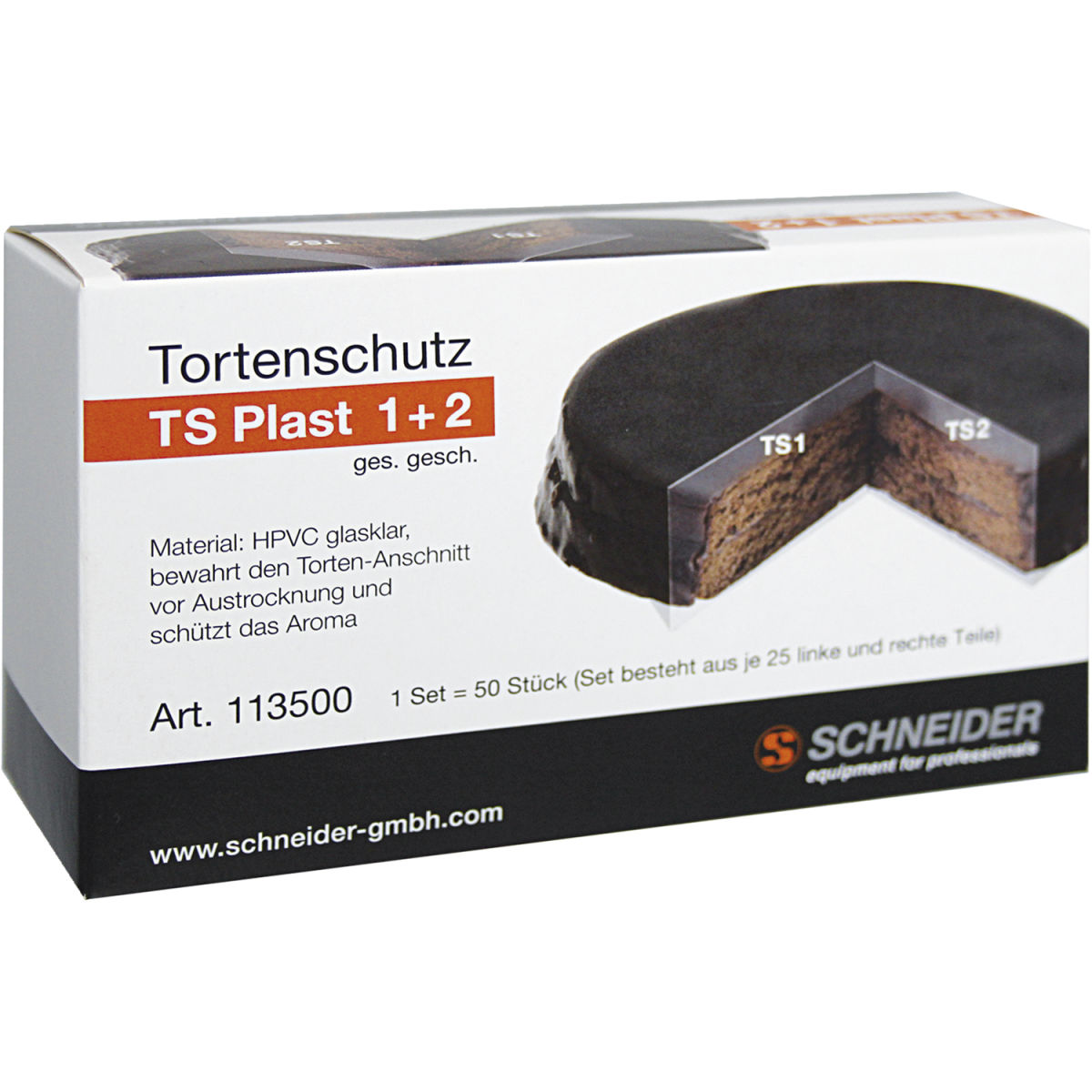 Schneider Tortenschutz 14x6.9 cm (LxB); transparent