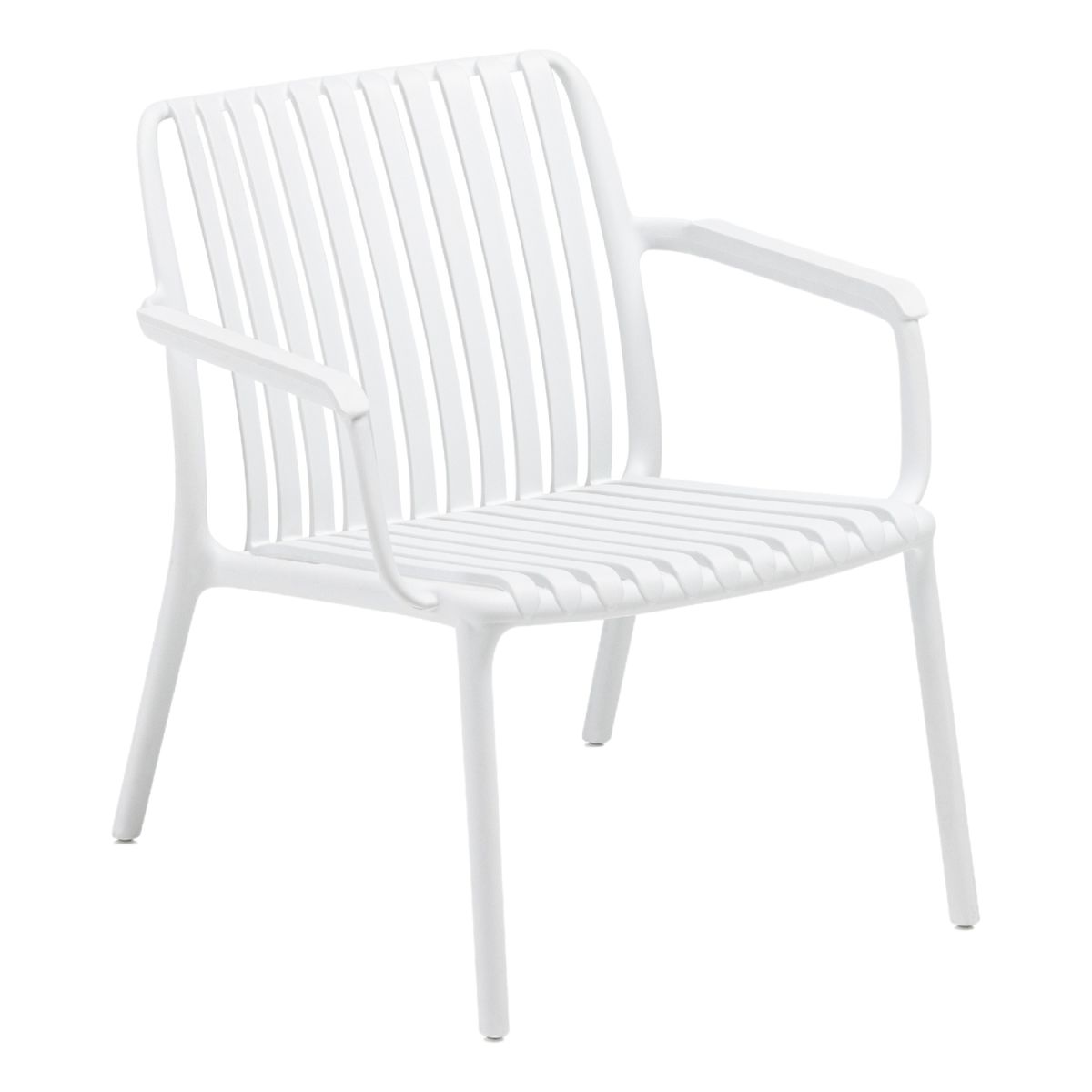 KETTLER Loungesessel LAGO aus Kunststoff 68x75x75 cm (BxTxH); Sitz weiß, Gestell weiß; 4 Stück / Pack